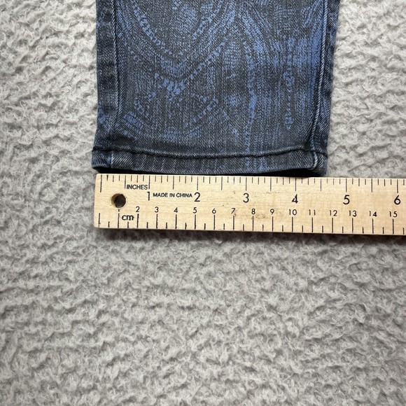 Rich & Skinny Jeans Womens 28 Blue Black Rockstar Skinny Leg Goth Academia Punk - Picture 10 of 14